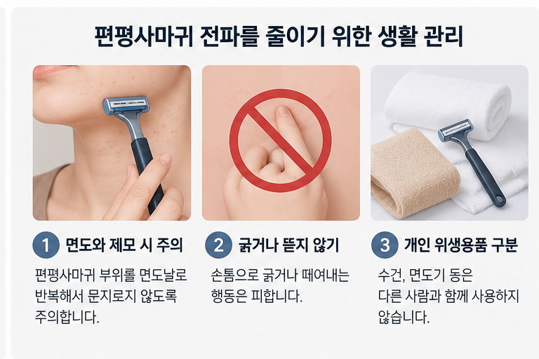 편평사마귀 생활관리